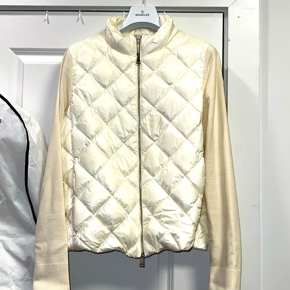 Moncler Puffer Light Weight Jacket With Sweater S… - image 1